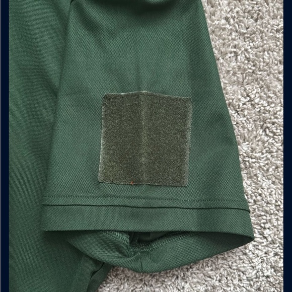 Men’s 2XL Dark Green Collared Short Sleeve Shirt - Picture 2 of 6